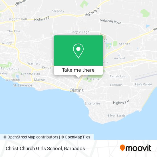Christ Church Girls School map