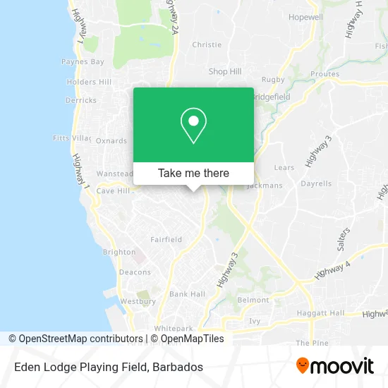 Eden Lodge Playing Field map
