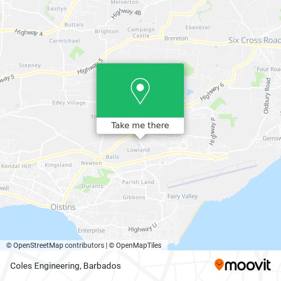Coles Engineering map