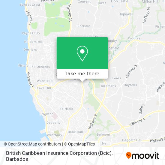 British Caribbean Insurance Corporation (Bcic) map
