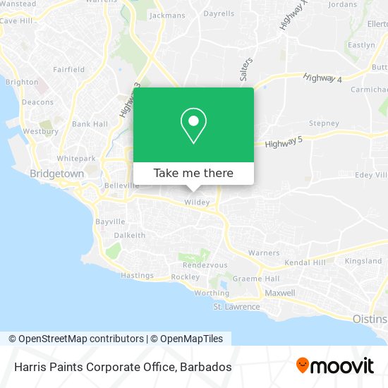 Harris Paints Corporate Office map