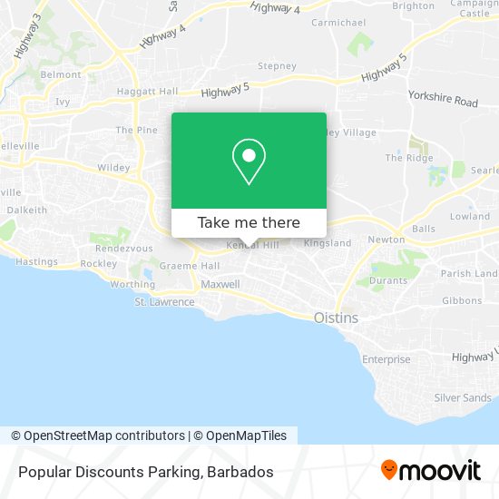 Popular Discounts Parking map