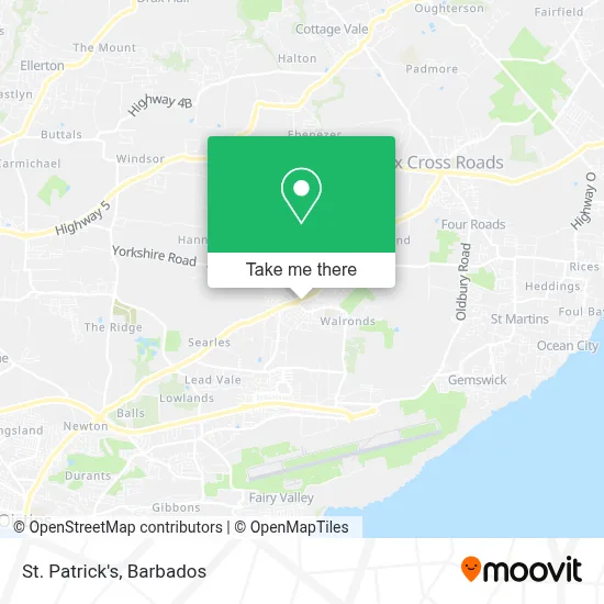 St. Patrick's map