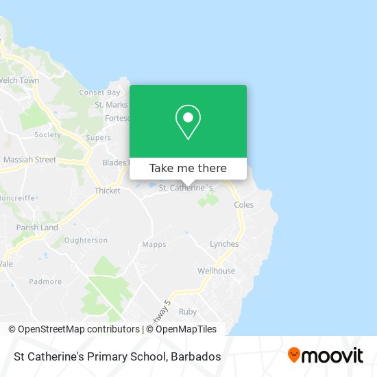 St Catherine's Primary School map