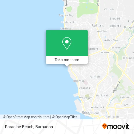 Paradise Beach map