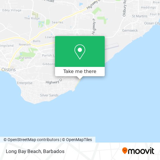Long Bay Beach map