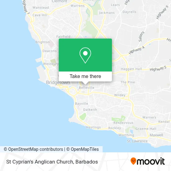 St Cyprian's Anglican Church map