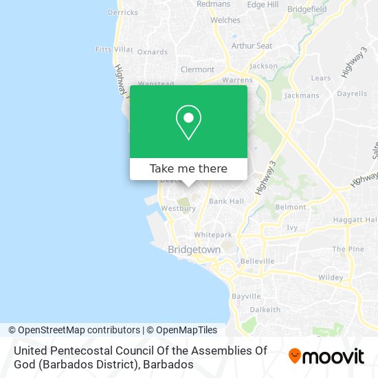 United Pentecostal Council Of the Assemblies Of God (Barbados District) map