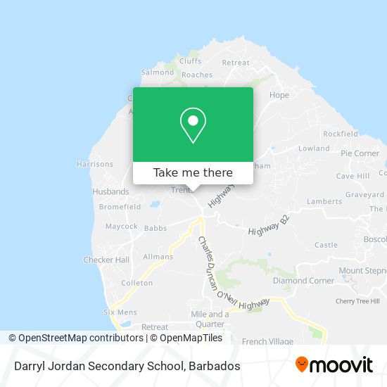 Darryl Jordan Secondary School map