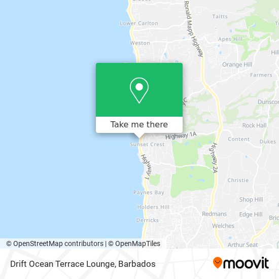 Drift Ocean Terrace Lounge map