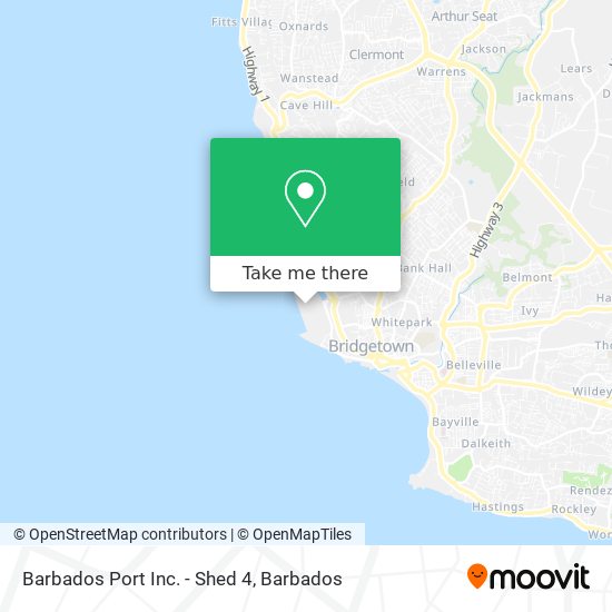 Barbados Port Inc. - Shed 4 map