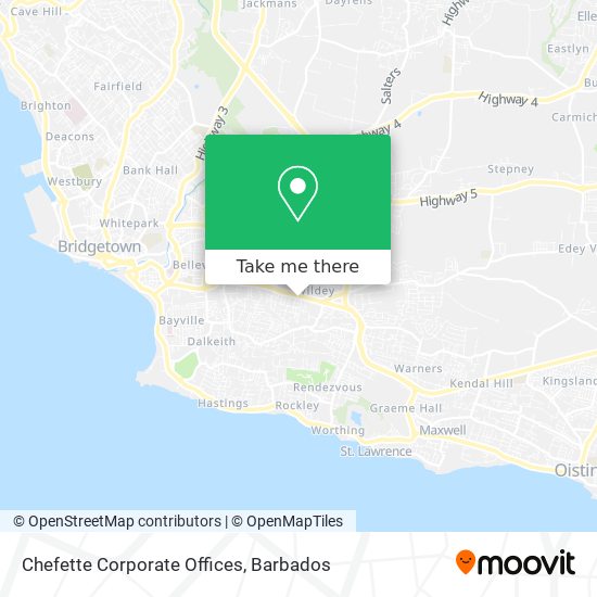 Chefette Corporate Offices map