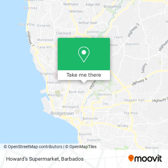 Howard's Supermarket map