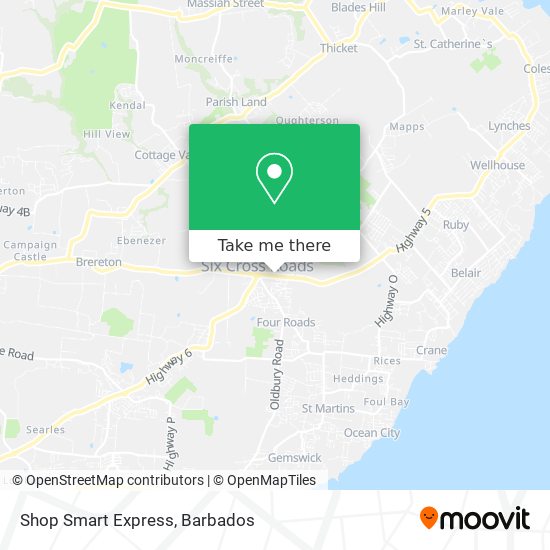 Shop Smart Express map