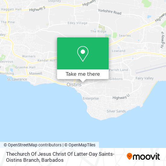 Thechurch Of Jesus Christ Of Latter-Day Saints- Oistins Branch map