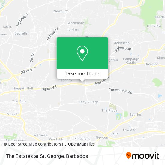 The Estates at St. George map