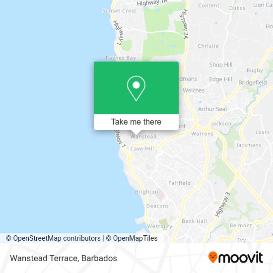 Wanstead Terrace map