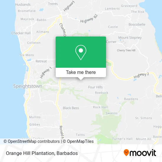 Orange Hill Plantation map