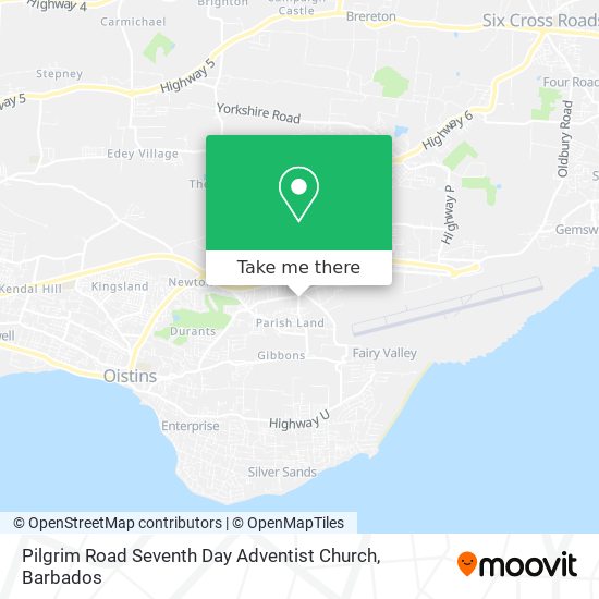 Pilgrim Road Seventh Day Adventist Church map
