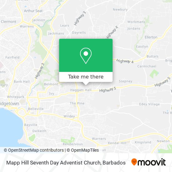 Mapp Hill Seventh Day Adventist Church map