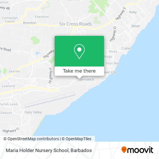 Maria Holder Nursery School map