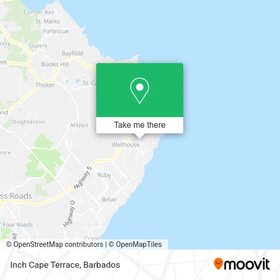 Inch Cape Terrace map