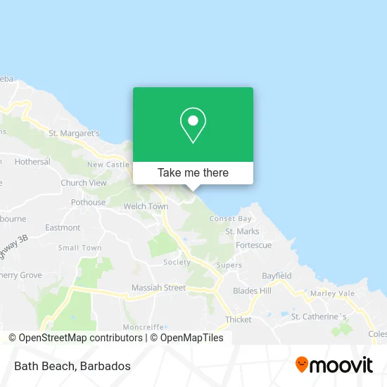 Bath Beach map