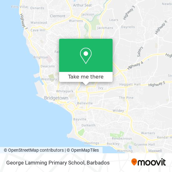 George Lamming Primary School map