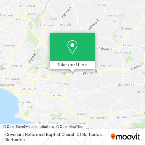 Covenant Reformed Baptist Church Of Barbados map