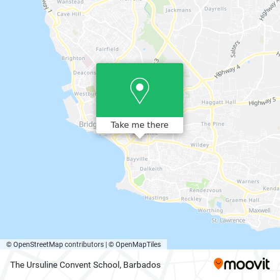 The Ursuline Convent School map
