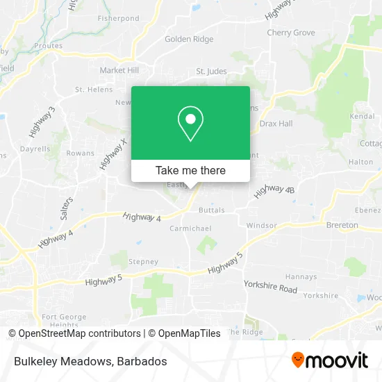 Bulkeley Meadows map