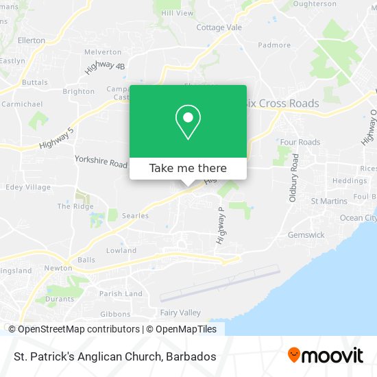 St. Patrick's Anglican Church map