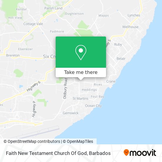 Faith New Testament Church Of God map