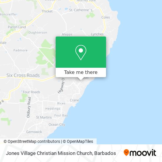 Jones Village Christian Mission Church map