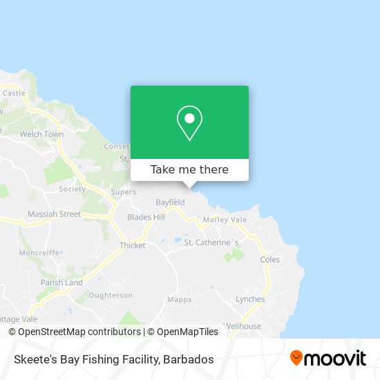 Skeete's Bay Fishing Facility map