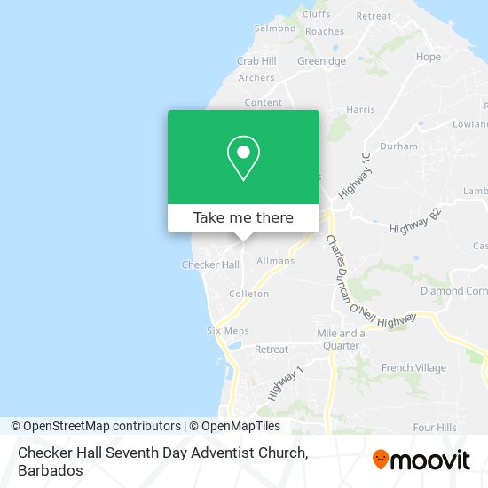 Checker Hall Seventh Day Adventist Church map