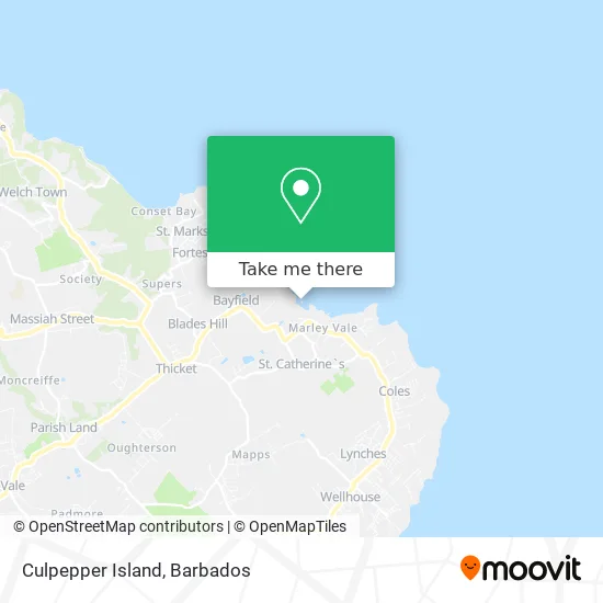 Culpepper Island map