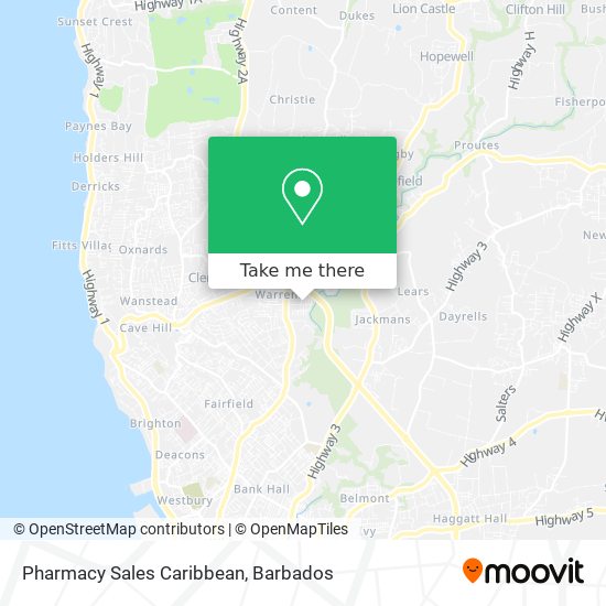 Pharmacy Sales Caribbean map