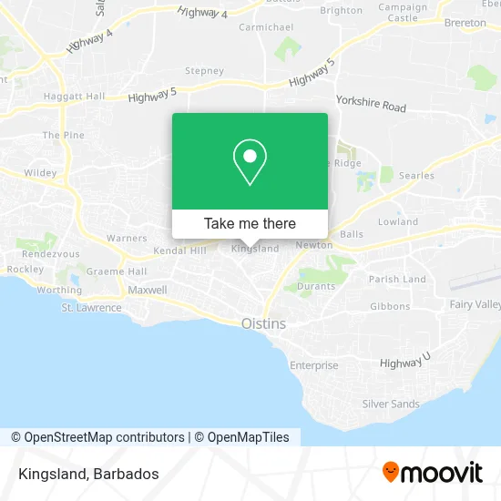 Kingsland map