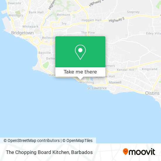The Chopping Board Kitchen map