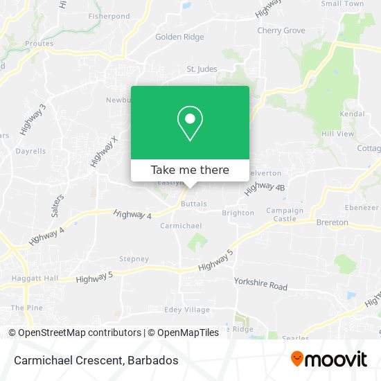 Carmichael Crescent map