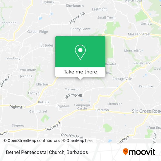 Bethel Pentecostal Church map