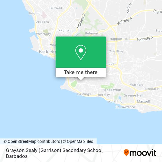 Grayson Sealy (Garrison) Secondary School map