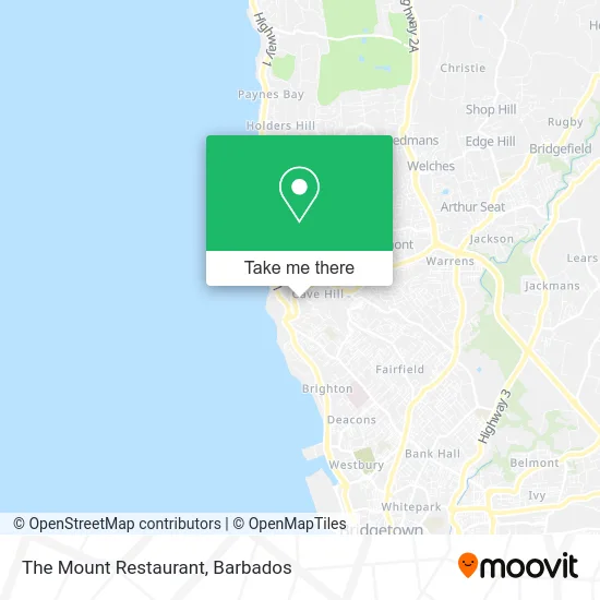 The Mount Restaurant map
