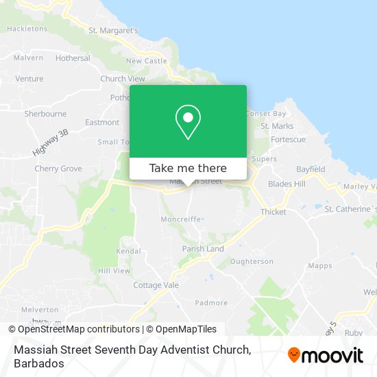 Massiah Street Seventh Day Adventist Church map