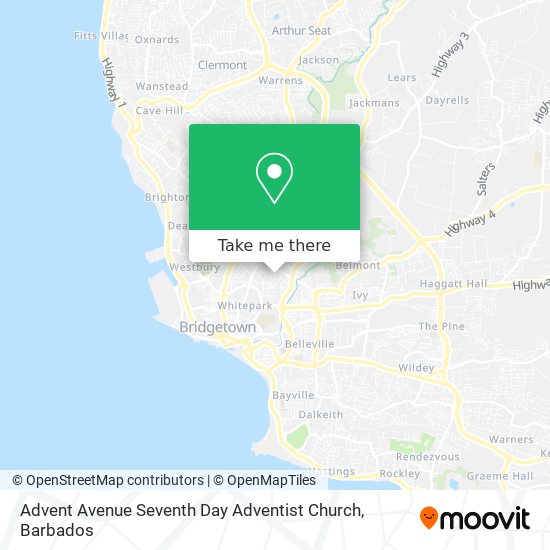Advent Avenue Seventh Day Adventist Church map
