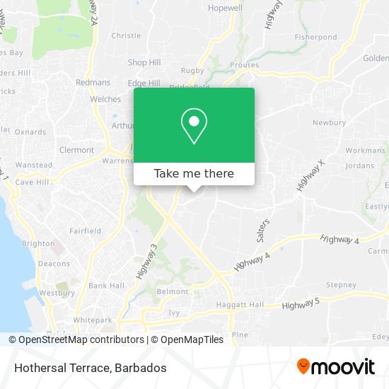 Hothersal Terrace map