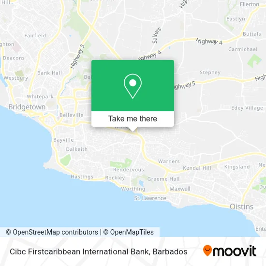 Cibc Firstcaribbean International Bank map
