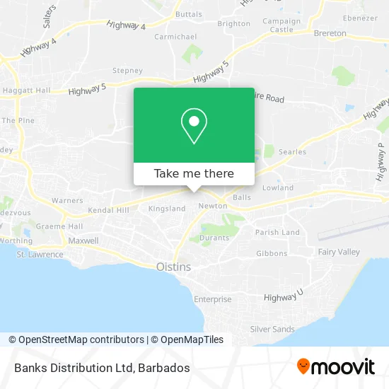 Banks Distribution Ltd map
