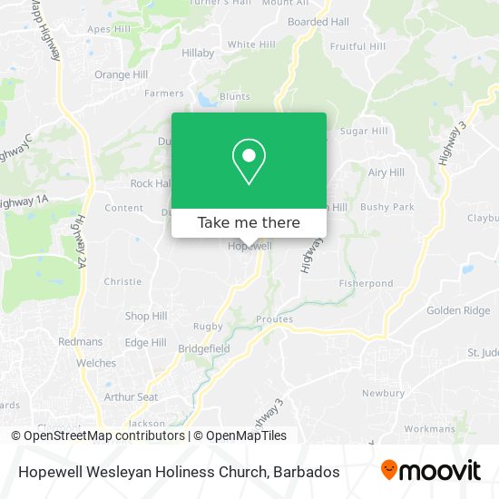 Hopewell Wesleyan Holiness Church map